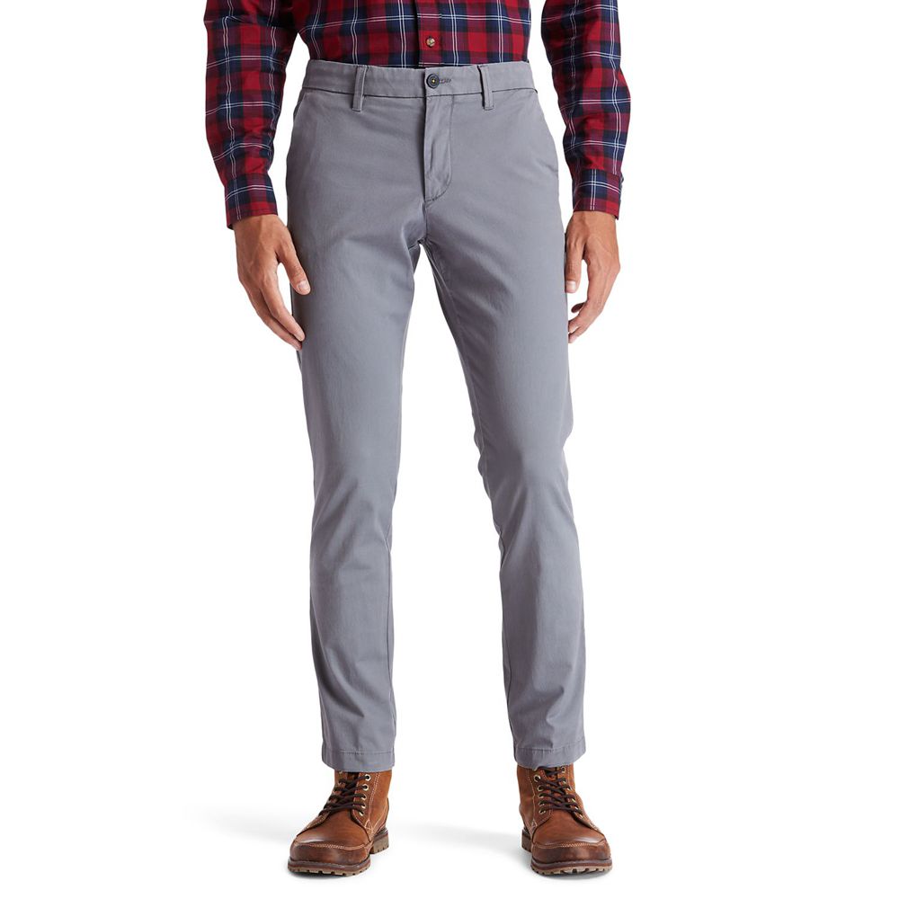 Calça Masculino - Timberland Sargent Lake Slim Stretch Chino - HEPIU4083 - Cinzentas